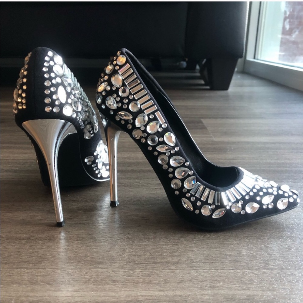 Black Studded heels
